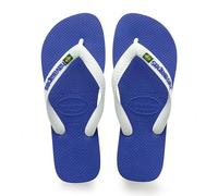 Havaianas - Brasil Logo, ikonische, bequeme und langlebige Badelatschen mit Brasilien- Flagge und rutschfester Sohle mit farbigen Streifen, Unisex-Erwachsene