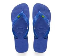 Havaianas - Brasil Logo, ikonische, bequeme und langlebige Badelatschen mit Brasilien- Flagge und rutschfester Sohle mit farbigen Streifen, Unisex-Erwachsene