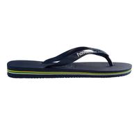 Havaianas - Brasil Logo, ikonische, bequeme und langlebige Badelatschen mit Brasilien- Flagge und rutschfester Sohle mit farbigen Streifen, Unisex-Erwachsene