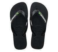 Havaianas Brasil Logo Unisex FlipFlop Black/Black 35 EU