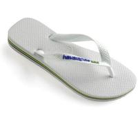 Havaianas Brasil Logo Weiß Gr 45/46