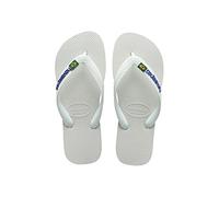 Havaianas Zehentrenner Brasil Logo Unisex Weiß Größe 39/40 EU