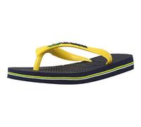 Havaianas Brasil Logo, Zehentrenner, Mehrfarbig (Navy Blue/Citrus Yellow), 33/34 EU (13 UK)