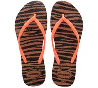 Havaianas Damen Slim Animals Flip Flops, Rostorange, 33/34 EU