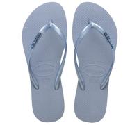 Havaianas Damen Slim Logo Metallic Flipflop, Ashley Blue, 33/34