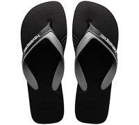 Havaianas Dual, Flip Flop Men, Black Steel Grey, 35/36 EU