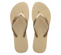 Havaianas - Fantasia, bequeme, strapazierfähige und elegante Flip-Flops, mit Metallic-Streifen und seitlicher Kreuzung, Damen, 39/40 EU