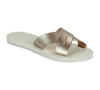 Havaianas Flache Sandalen AQUA METALLIC in Gold 39 / 40