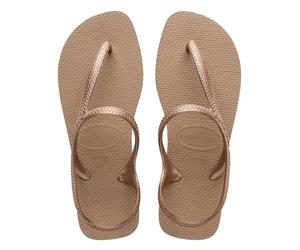 Havaianas Flash Urban Sandalen/Sandaletten Damen Rosa/Gold Sandalen/Sandaletten Shoes