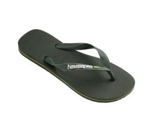 Havaianas Flip Flops Brasil Logo Green Olive EU43/44
