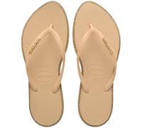 Havaianas HAV Damen Zehentrenner Slim Point Glitter, Dunkelbraun Gold, 37 EU