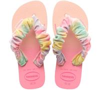 Havaianas Kids Fluffy Flip-flops Für Kinder In Beige Und Pink 4149941-balletrose Pink;Beige 27;28