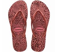 Havaianas Hav. Slim Animals Sand Grey Golden Flip Flops, Crocus Rose Golden Blush, 23/24 EU