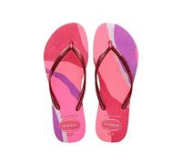 Havaianas Slim Palette Glow (Mini Me), Flip Flop Girls, Velvet Rose, 7 UK