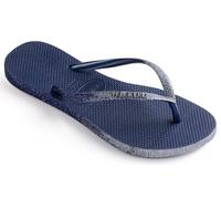 Havaianas Hav Slim Sparkle Black, Tongues Femme,Marine Bleu,37/38 EU