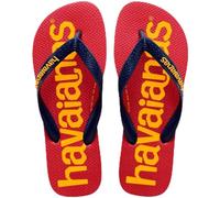 HAVAIANAS Hav Top Logomania 2 Flip-Flops, Uni, Kinder, Marineblau, 23 EU