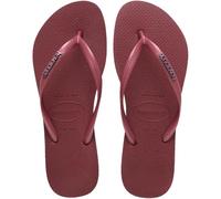 Havaianas - Havaianas Flip-Flops mit schmalem Logo, metallisch, Amaranth, 6/7