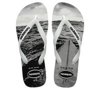 Havaianas Hype, Flip Flop Men, White White Black Grey, 35/36 EU
