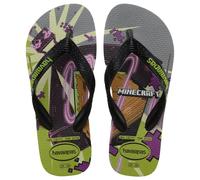 Havaianas Jungen Kids Minecraft Flipflop, olivgrün, 7 UK