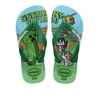 Havaianas - Kids Minecraft, Bequeme und Strapazierfähige Flip-Flops für Kinder, Sohle mit Pixelprint, Rutschfeste Sohle