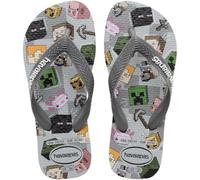 Havaianas Kids Minecraft, Jungen Flipflop, Steel Gray,