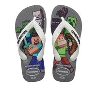 Havaianas Kids Minecraft Jungen FlipFlop Steel Grey/White 29 EU