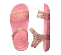 Havaianas - Kids Play Mall Glitter, Ergonomische und Glänzende Sandalen mit Glitzer, Rutschfeste Sohle und Sicherer Halt, Mädchen