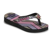 Havaianas Kids Slim Glitter Trendy Zehensandalen Madchen Rosa/Schwarz/Violett - 35/36 - Zehensandalen Shoes