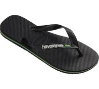 Havaianas Brasil Logo Unisex FlipFlop Black/Black 35 EU