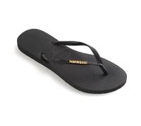 Havaianas Slim Logo Schwarz