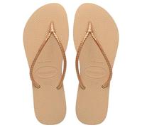 Havaianas - Slim Tube, elegante, bequeme und stilvolle Badelatschen, Riemen im Knotendesign, Damen, 39/40 EU,Gold