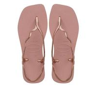 Havaianas - Soleil, stilvolle, langlebige und bequeme T-förmige Sandalen mit Riemenverschluss hinten, Wellenschnallen und profilierter Sohle, Damen