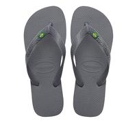 Havaianas - Top Brasil, Bequeme, Robuste und Leichte Badelatschen, mit Rutschfesten Sohlen, Brasilien-Flagge auf den Riemen, Unisex Erwachsene, 41/42 EU