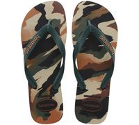 Havaianas Top Camu - Zehensandalen - Herren 45/46 BR Dark Green/Brown