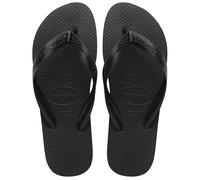 Havaianas - Top Color, Bequeme, Robuste und Leichte Badelatschen, Rutschfeste Sohlen, Unisex Erwachsene, Schwarz, 33/34 EU