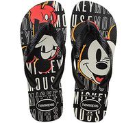 Havaianas Top Disney, Flip Flop Unisex Adults, White Black Black, 45/46 EU
