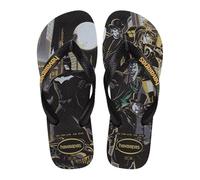 Havaianas Top Herois Dc Unisex FlipFlop Black/Black/Yellow Daffodil 37 EU
