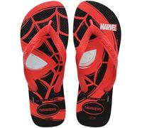 Havaianas Top Marvel Logomania Herren FlipFlop Black/Red Ruby 37 EU