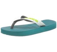 Havaianas - Top Mix, Bequeme, Robuste und Leichte Badelatschen mit Brasilianischer Flagge, Zweifarbigen Riemen und Rutschfesten Sohlen, Unisex Erwachsene