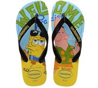 Havaianas Top Spongebob Flip Flop Unisex-Erwachsene, weiß/schwarz, 34 EU