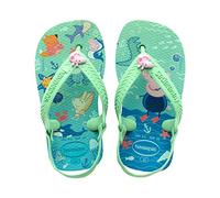 Havaianas Unisex Baby Peppa Pig Flipflop, Grüner Garten, 5 UK
