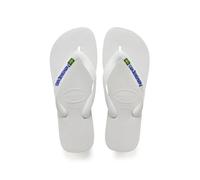 Havaianas Unisex Brasil Logo Zehentrenner, Weiß, 37/38 EU