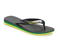 Havaianas Brasil Logo Flip-Flops schwarz/weiß - 29-30