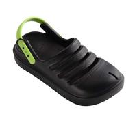 Havaianas Unisex Kinder Kids Clog Sandale, Black Lemon Green