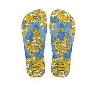 Havaianas Unisex Simpsons Flip flops, Weiß / Türkis / Weiß 33/34 EU