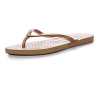Havaianas Slim Logo Metallic Flip-flops EU 39-40 Rose Gold