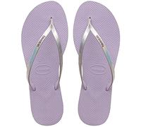 Havaianas - You Metallic, Bequeme, stylische und vielseitige Sandalen, Dünne Riemen mit Metallic-Finish, Kleiner Absatz, für Damen