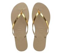 Havaianas - You Metallic, Bequeme, stylische und vielseitige Sandalen, Dünne Riemen mit Metallic-Finish, Kleiner Absatz, für Damen
