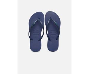Havaianas - Zehensandalen Hav. Slim Logo Metallic W - Blau - Größe 35 - 36