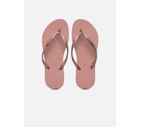 Havaianas - Zehensandalen Hav. Slim Logo Metallic W - rosa - Größe 35 - 36